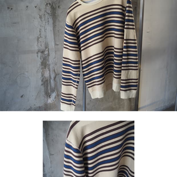 비즈빔 보더 스트라이프 롱슬리브