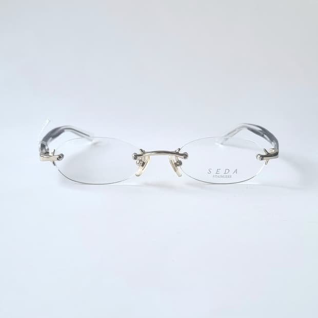 데드스탁 SEDA 일본산 초경량 스테인리스 무테 안경테 563