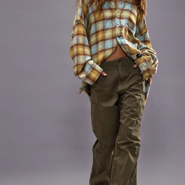 R13 알써틴 와이드 카고 팬츠 28 노수선