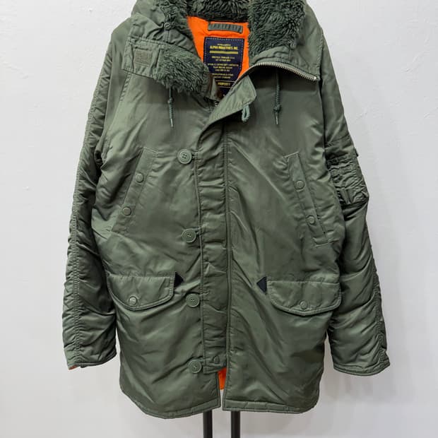 정품) 알파인더스트리 N-3B 항공 패딩 S