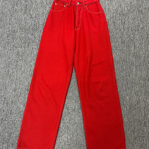 존불 빈티지 기모 와이드 청바지 26인치 