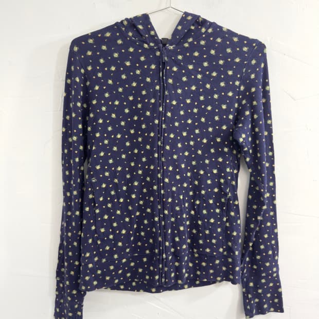uniqlo flower hood zipup