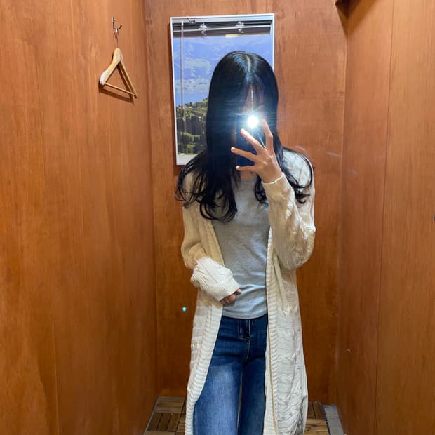 (M) Lauren 로렌 랄프 로렌 케이블 롱 니트 가디건  