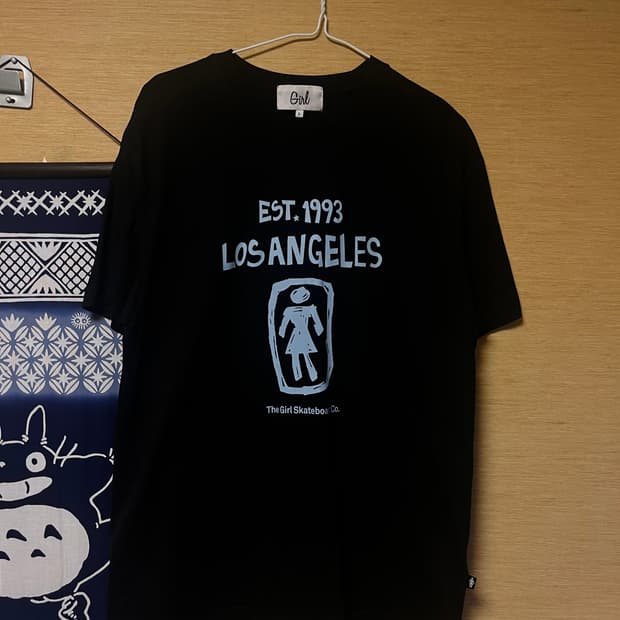 Girl Skateboards/LA 반팔티 블랙 XL