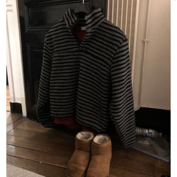 스트라이프 후리스 (새상품)