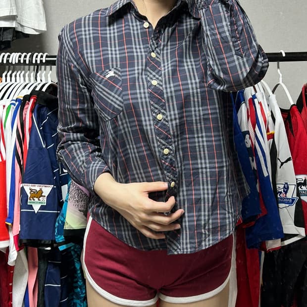 버버리 체크 셔츠
