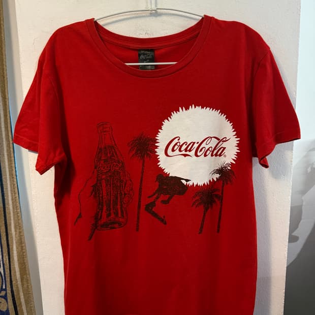 BEAMS X Coca-Cola 프린팅 반팔 티셔츠 m