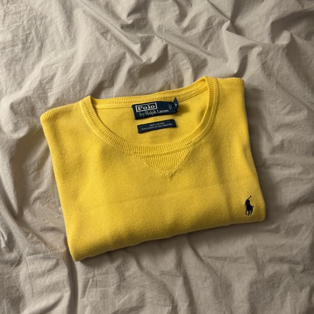 폴로 랄프로렌 연노랑 니트