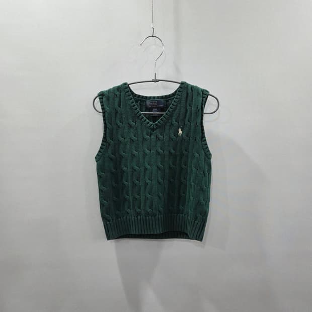 폴로랄프로렌 키즈 케이블 니트 베스트 3T 