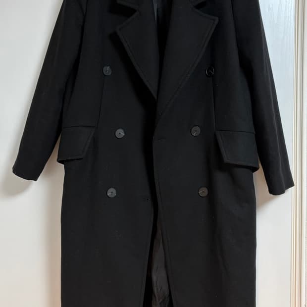 Zara 울 롱코트 검정