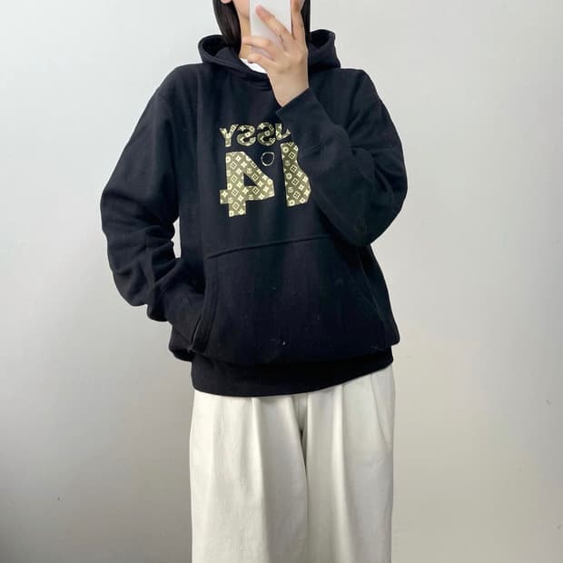 스투시 90s 루이비통 모노그램 모티브 후드