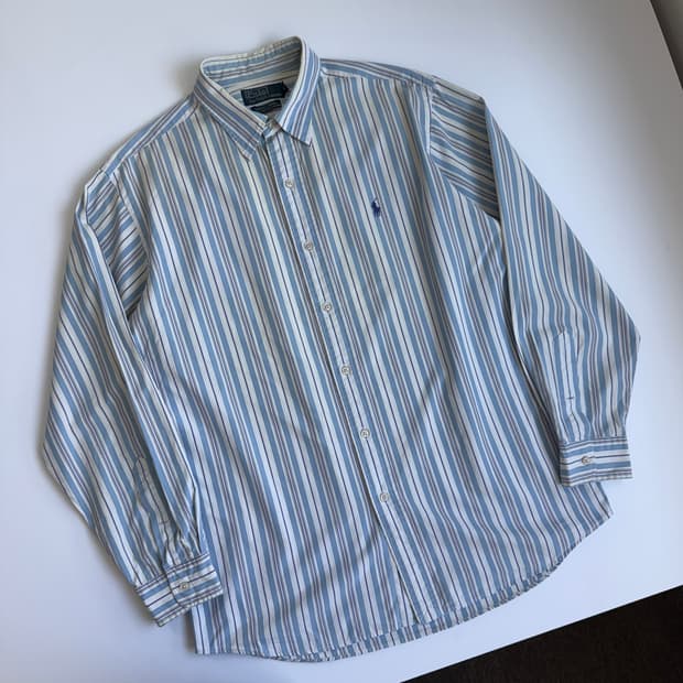 Polo  폴로 랄프로렌 파스텔 스트라이프 긱시키 로웰 셔츠 