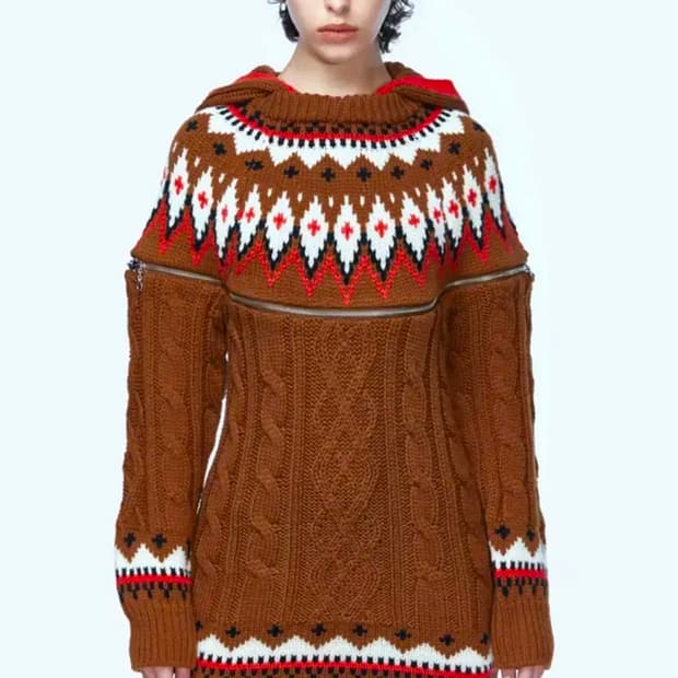 앤더슨벨 노르딕 니트 원피스