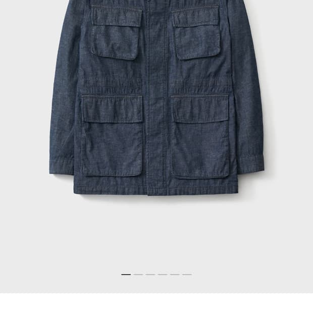 포터리 오가닉 코튼 필드자켓 블루 2