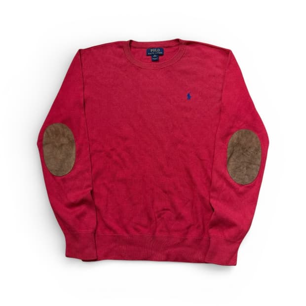 폴로 랄프로렌 코튼 패치 니트 