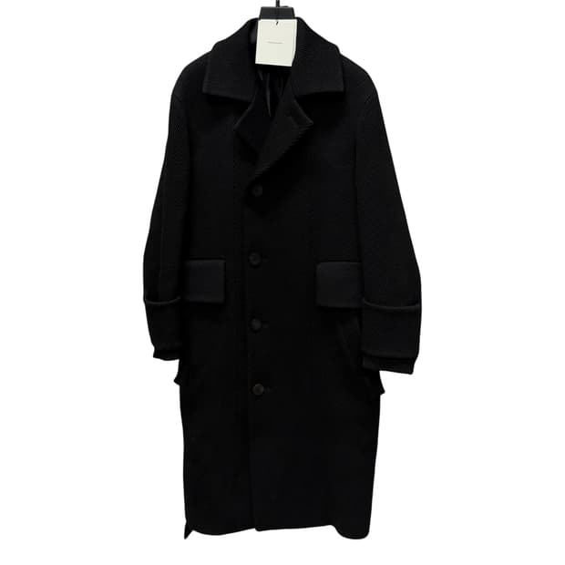 우영미 턴업 벨티드 울 코트 ( 100~105 )