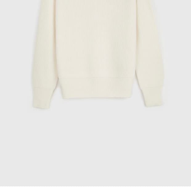 타일레 버튼 울 니트 화이트 2