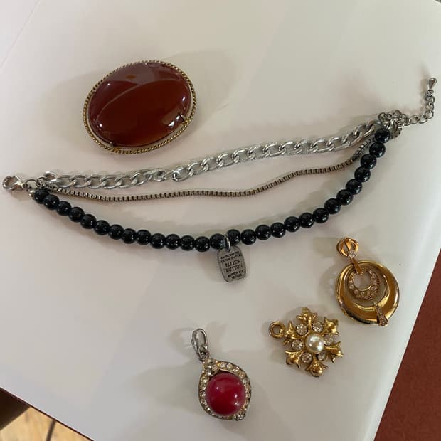 빈티지 팔찌 브로치 팬던트 일괄