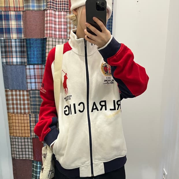 폴로 빅포니 레이싱 반집업