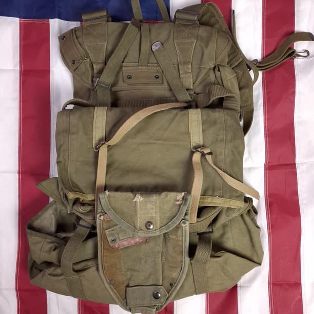 오리지날 WW2 미해병대 M-41 군장 셋트
