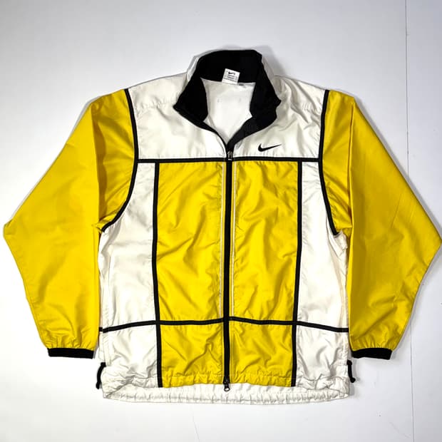 나이키 패턴 옐로우 바람막이 90