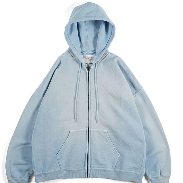 [m] dairiku 24ss sunburn zip up hoodie
