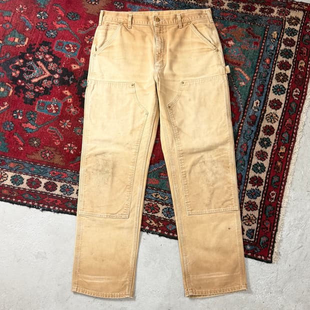 OG USA Made 칼하트 더블니 브라운 칼하트 B01 BRN 썩블니