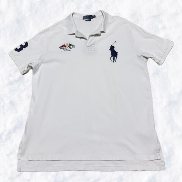 폴로 랄프로렌 빅포니 치프키프 흰파 반팔 