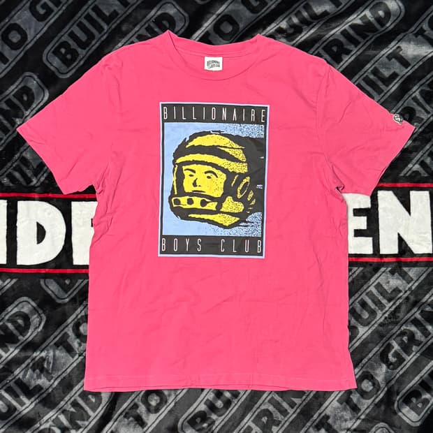 빌리어네어 보이스 클럽 아스트로넛츠 로고 티셔츠 핑크