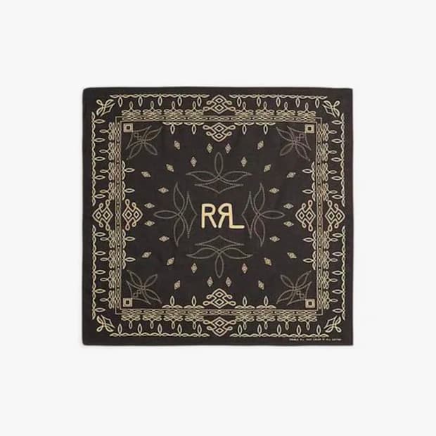 RRL 로고 코튼 반다나