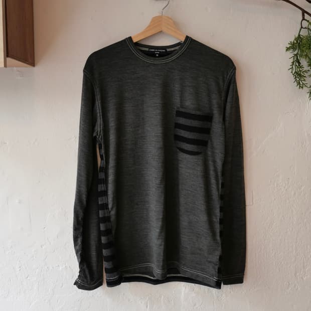 꼼데가르송 옴므 울 포켓 롱슬리브