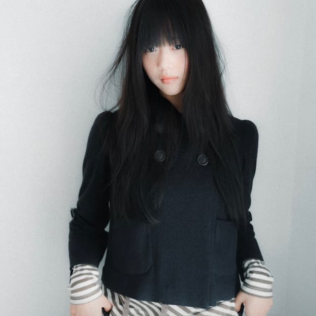 인앤양하모니 포포 가디건 자켓 블랙 에이블리지그재그무신사모리걸빈티지