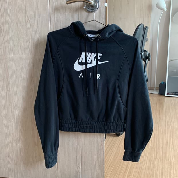 나이키 크롭 후드티