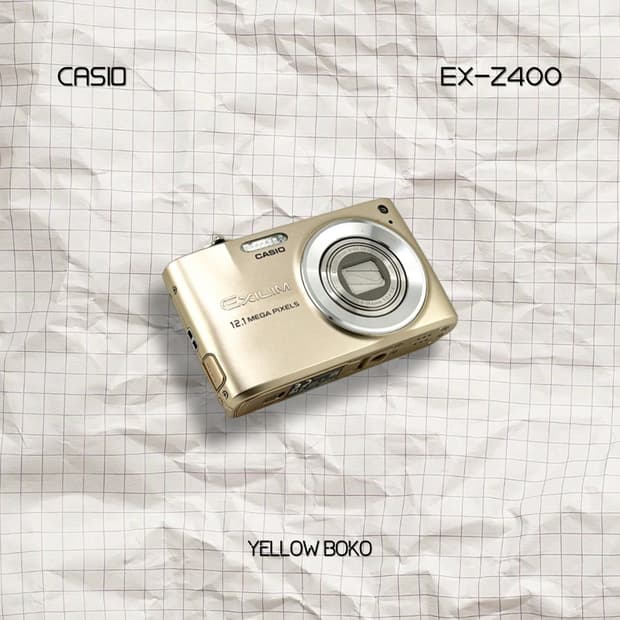 [수채감성] CASIO 카시오 엑슬림 EX-Z400 레트로 디지털 카메라