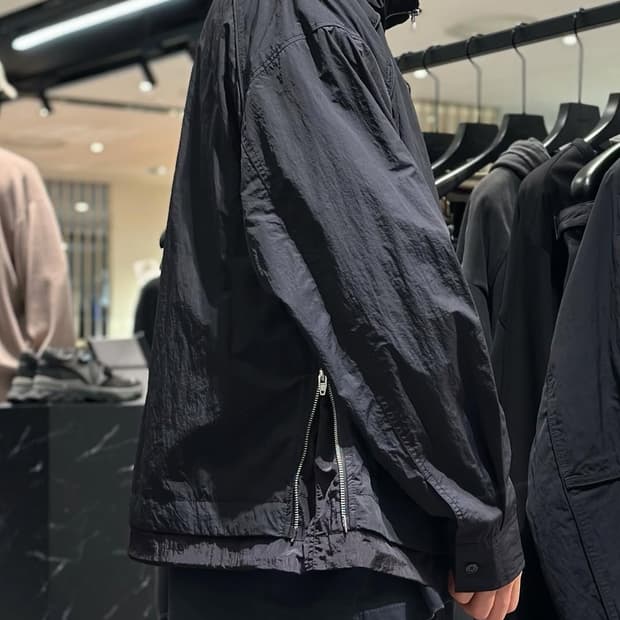 준지 나일론 레이어드 트랙 자켓