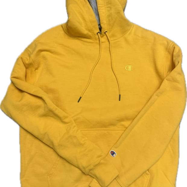 챔피언 챔피온 노랑 옐로우 후드 L