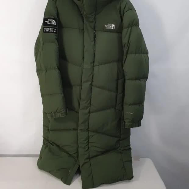 노스페이스 롱패딩 카키 L