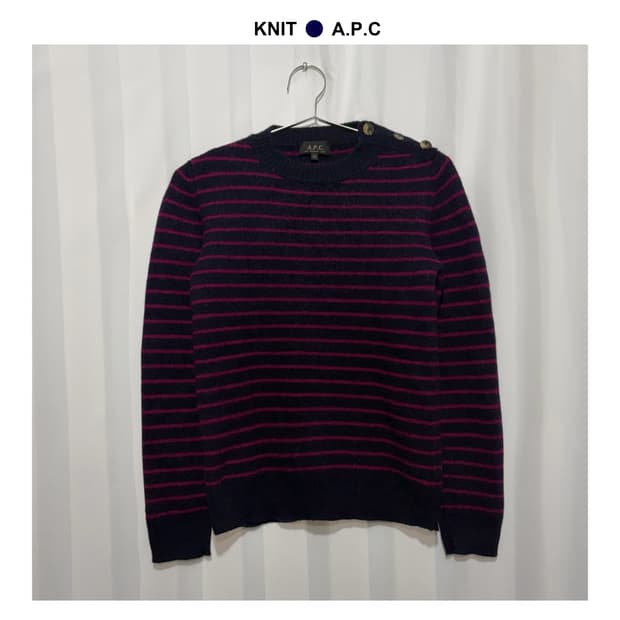 아페쎄 스트라이프 니트