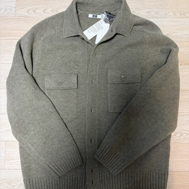 유니클로U 램스울 니트재킷(새상품)