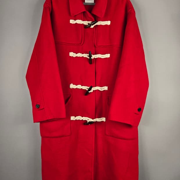 [무료배송]스튜디오 톰보이 여성 오버핏 울 앙고라 더플 코트