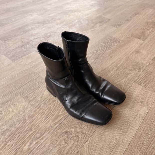 00s Square-Toe Side Zip Boots