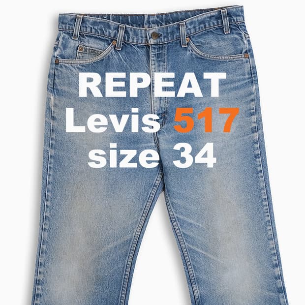 리바이스 517 오렌지탭 중청 80s USA 34인치 OR51736216