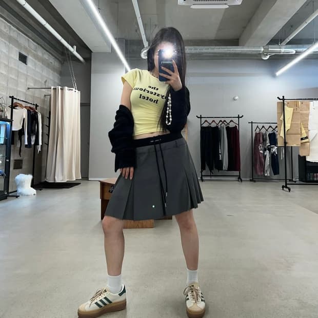 더미스테리어스호텔 레이어드 스커트