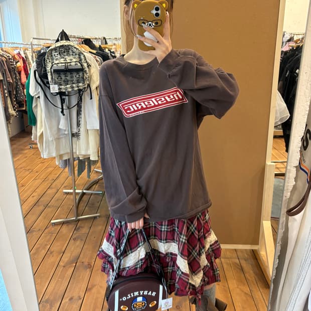 히스테릭글래머 브라운 롱슬리브