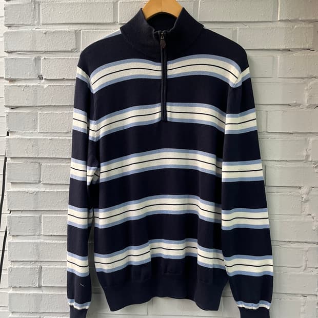 BROOKS BROTHERS half zip up knit