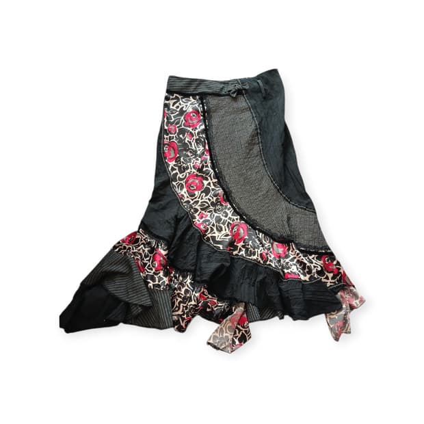 갸루 고딕 펑크 롱스커트 