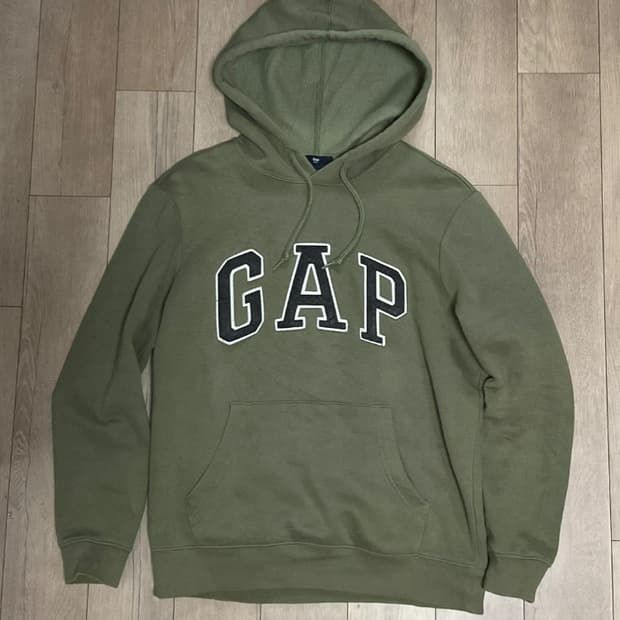 차일드매거진 갭 후드티 카키