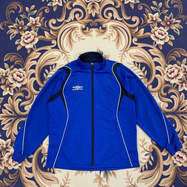 (M)JPN 엄브로 UMBRO 트랙탑 져지(블루,뒷판빅로고)