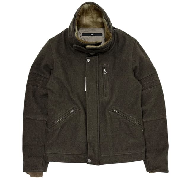 sol. 울 블렌드 하이넥 자켓