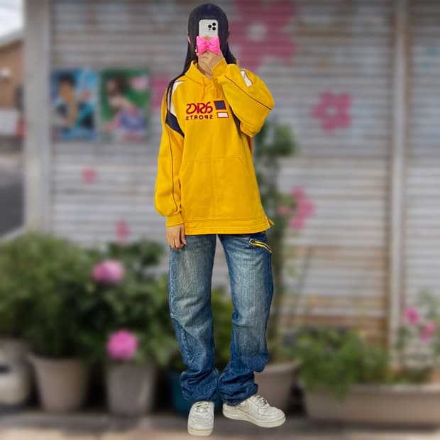 아식스 올드스쿨 후드티